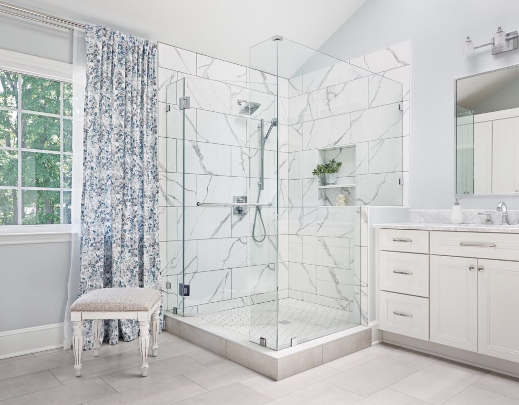 Bathroom Remodeling image 23 Expert contractor remodeling modern bathroom in Aurora, IL home