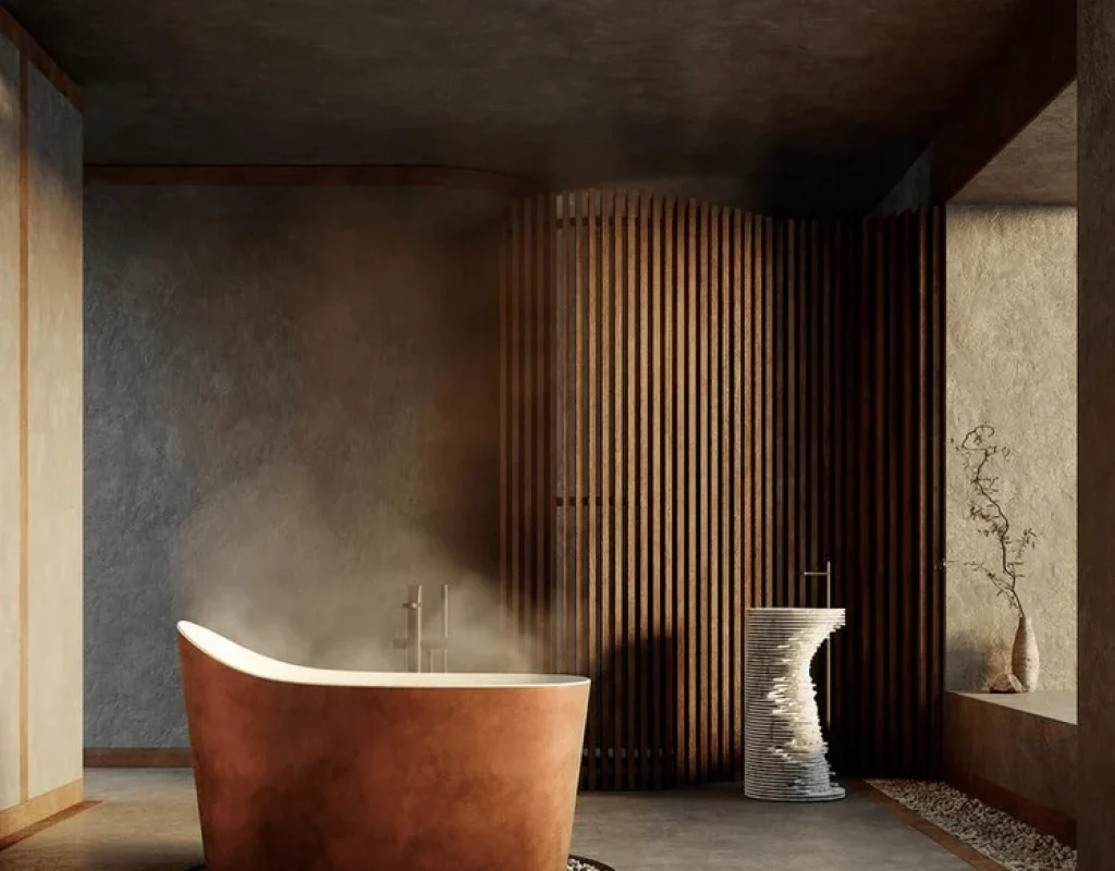 Bathroom remodeling contractor upgrading modern space in Highland Park