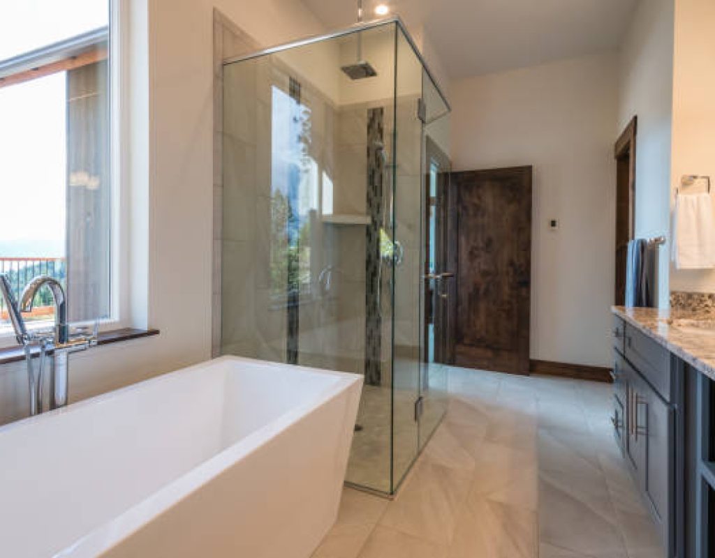 ACS Bathroom Remodeling completing full shower remodeling for modern bathrooms